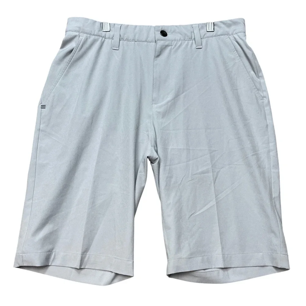 Adidas Ultimate365 Golf Shorts Mens 30 Gray Stretch Waistband Performance EUC